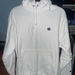 Unisex white Champion sweatshirt